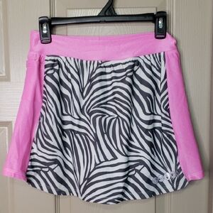 NWT SkirtSports Pink and Black Zebra Skort Size Medium
